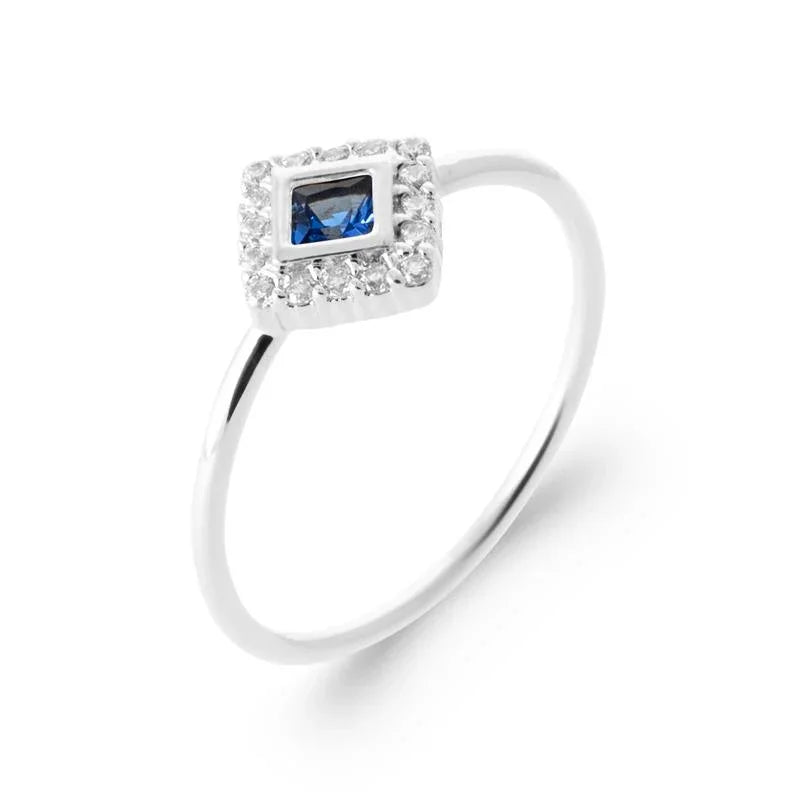Anillo Rectángulo – Plata | Azuline