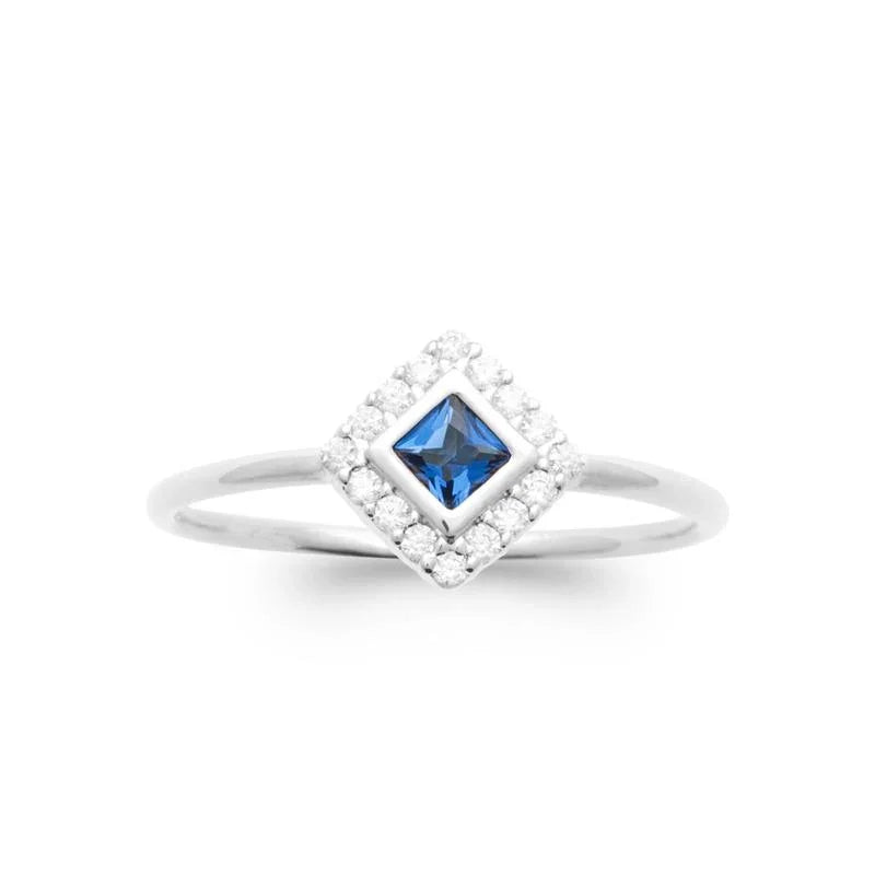 Anillo Rectángulo – Plata | Azuline ver 2