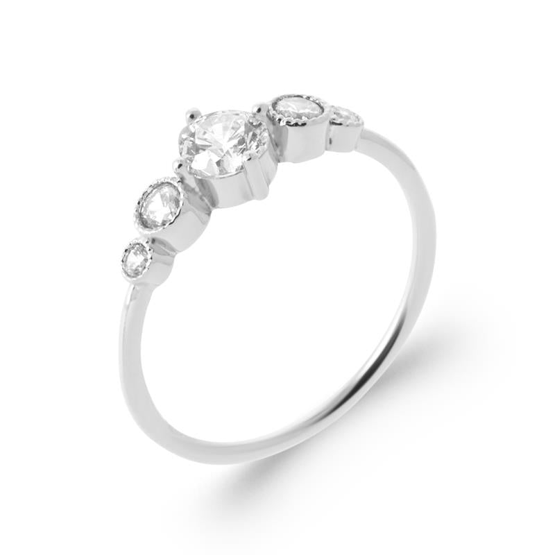 Bague Multi Pierre – Argent | Azuline