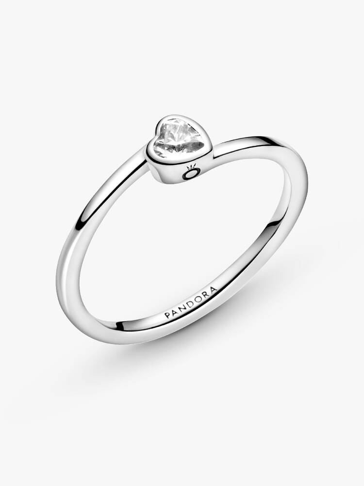Ring Pandora - Hellend hart-solitaire | 199267C02
