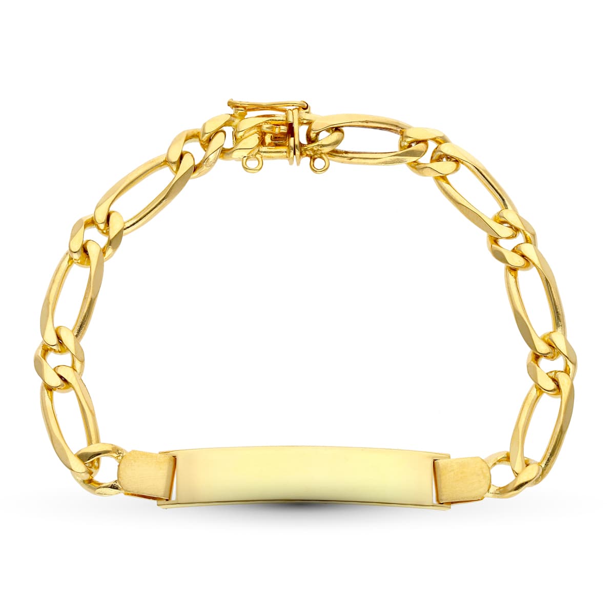 18K Solid Gul Guld Kantstenskæde 21 Cm 7 mm