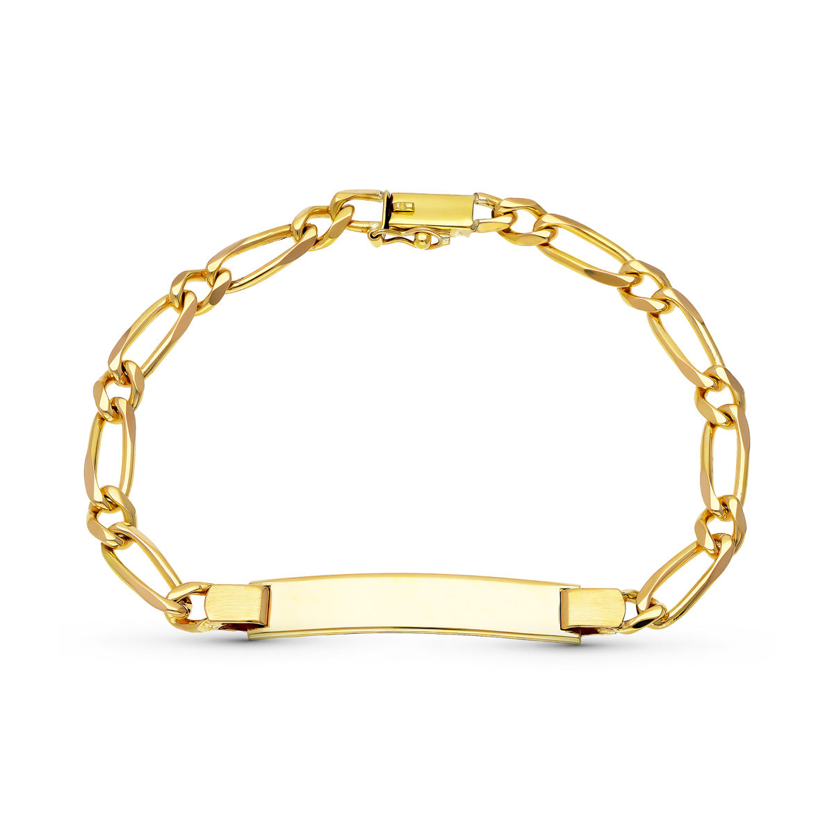18K Solid Curb Chain i Gul Guld 20 Cm 5 mm