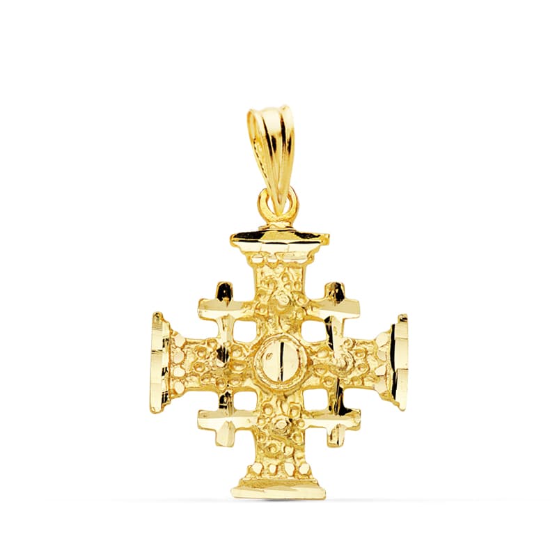 Jerusalem Cross 18K Gult Guld 21X17 mm