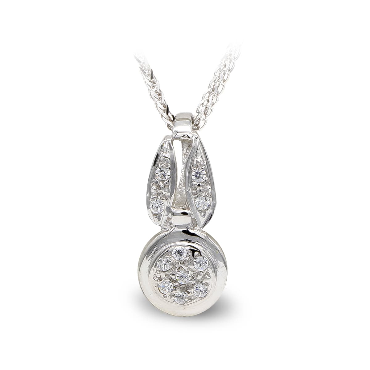 Colar em ouro branco 18K 45 cm