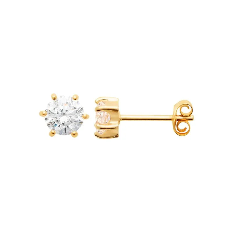Clous d'oreilles ronds en zirconium - France