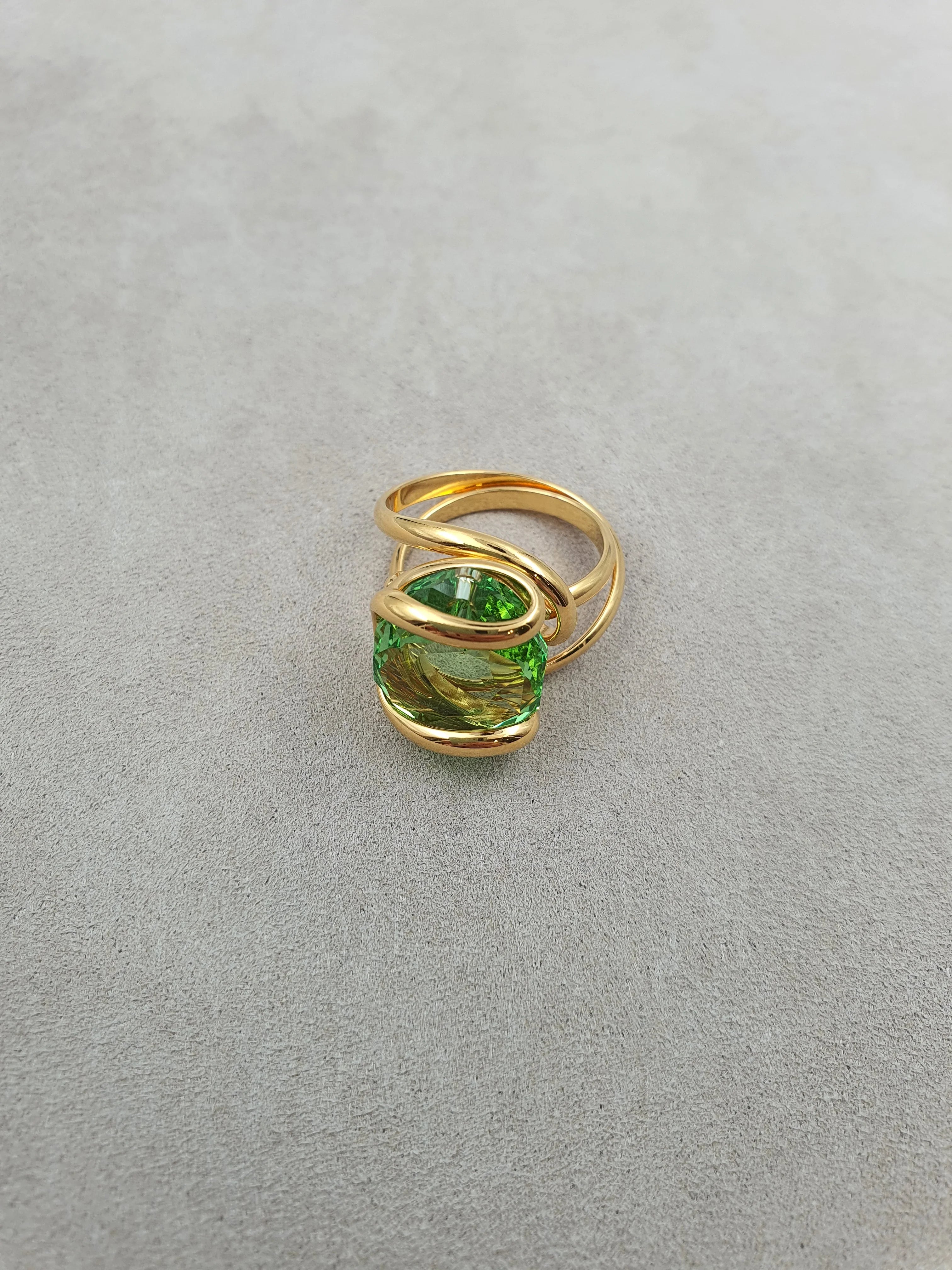 Musa - Verde Peridot - Aur - Inel - Andrea Marazzini