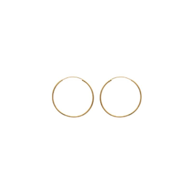 Créoles plaqué or | Azuline vue 11