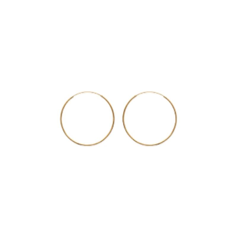 Créoles plaqué or | Azuline vue 12