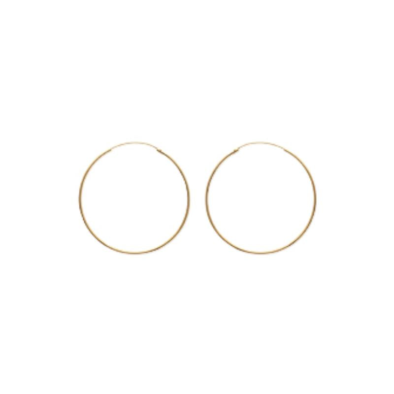 Créoles plaqué or | Azuline vue 14