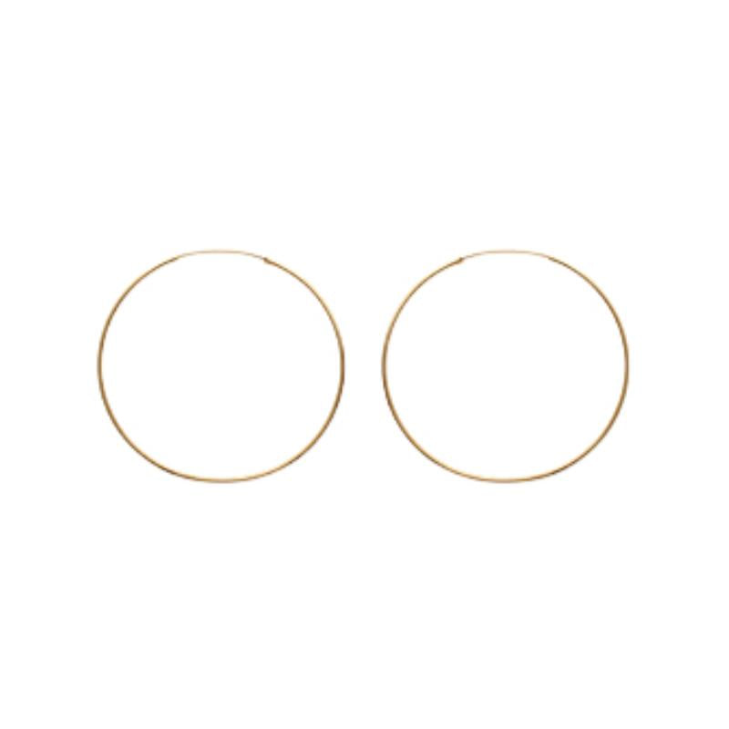 Créoles plaqué or | Azuline vue 13