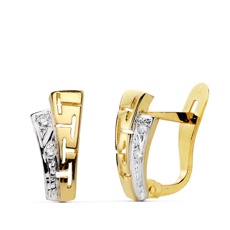 Pendientes Oro 18K con Cierre Catalán