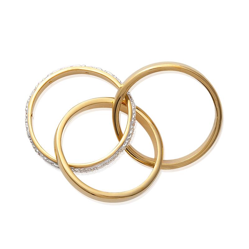 Bague Alliance Plaqué Or / | Azuline vue 3