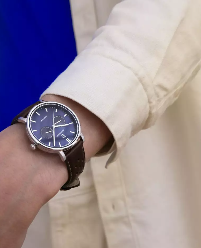 Essential - Silver Perforated leather - Watch - Pierre Lannier