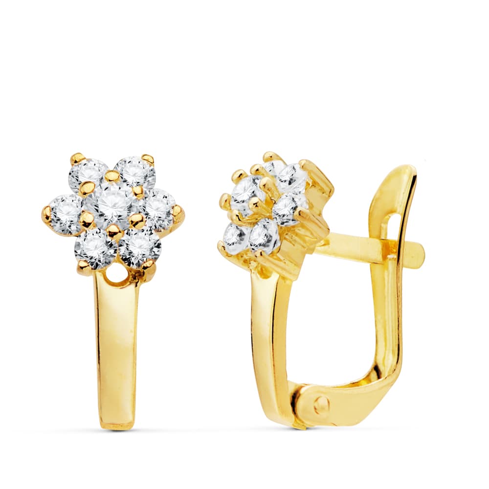 18K Sarkıt Cuajo Circonita 13X6 mm