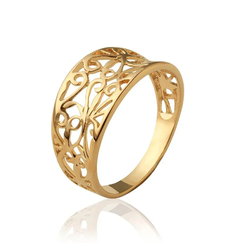Anel de Filigrana – Banhado a Ouro | Azuline