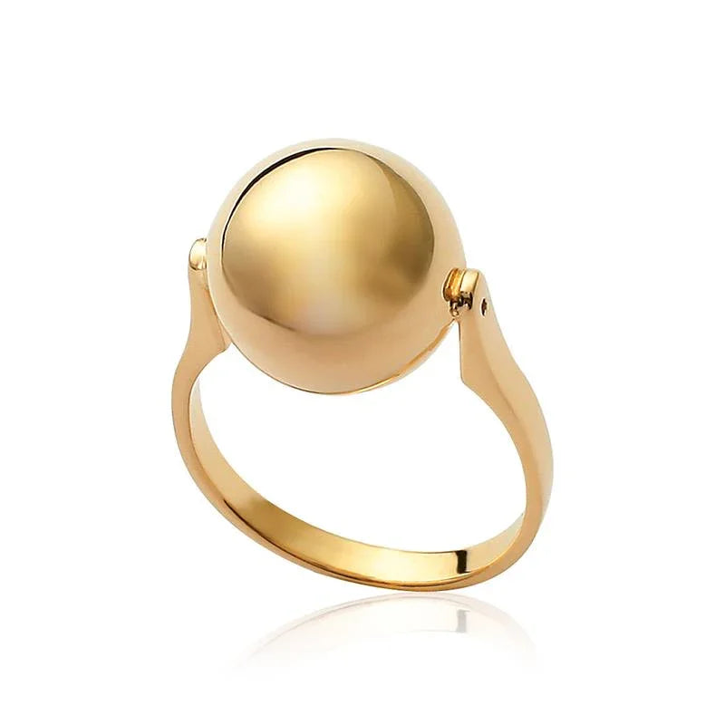 Anello a sfera placcato in oro / | Azuline
