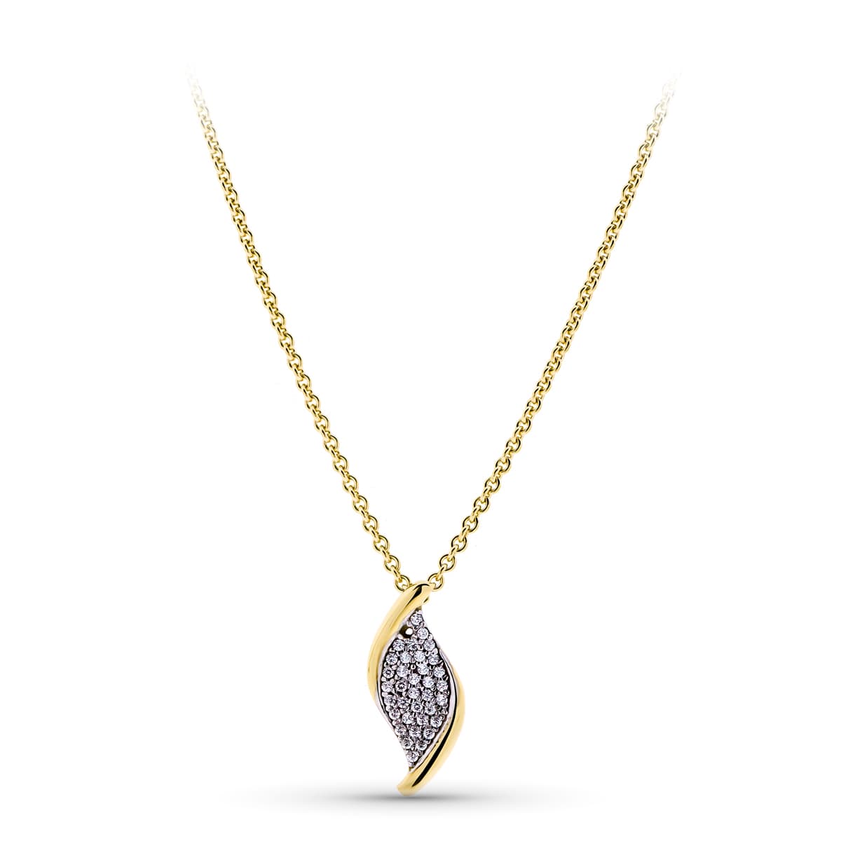 Collar Oro 18K Circonitas Bicolor