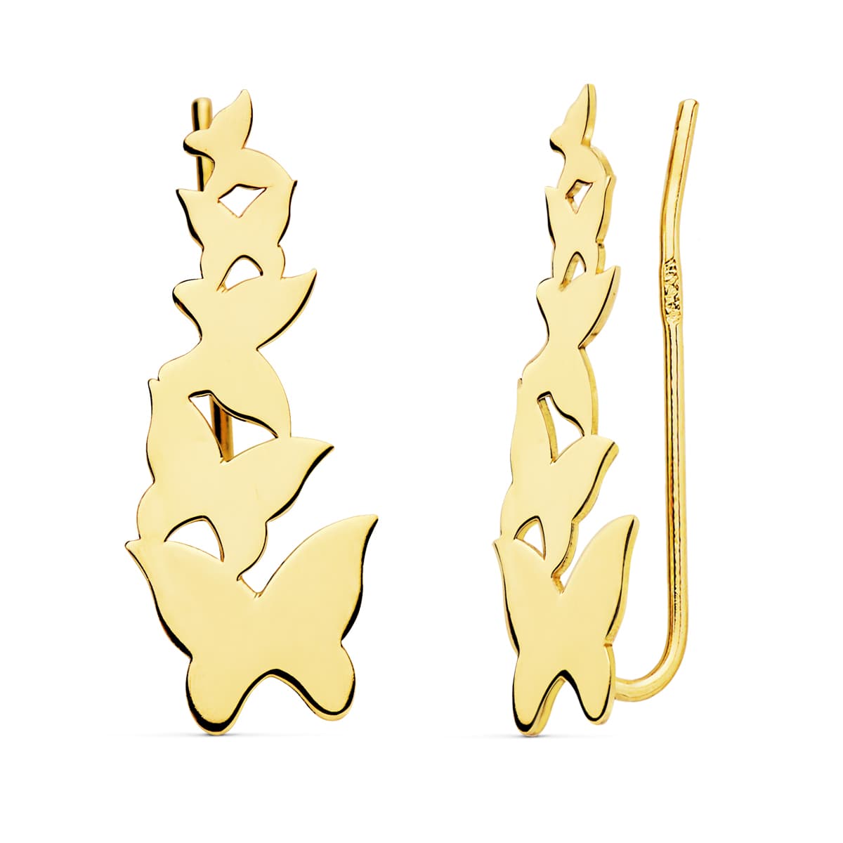 Cercei Fluture Climbers Aur Galben 22X9 mm