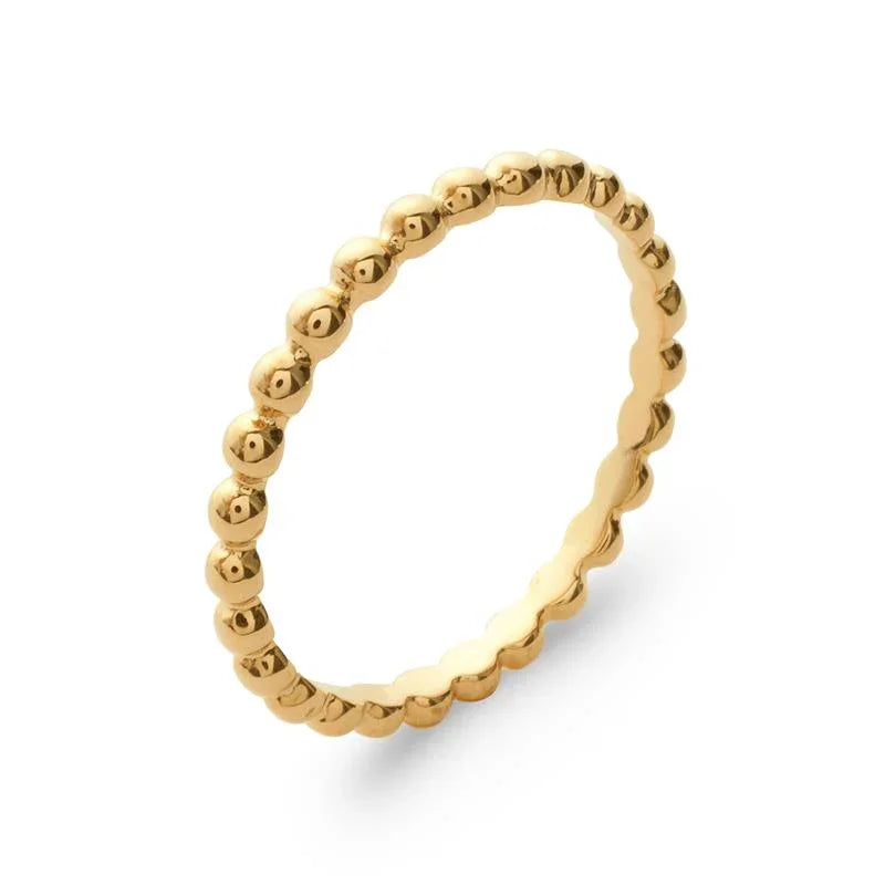 Anillo de Bolas – Chapado en Oro | Azuline