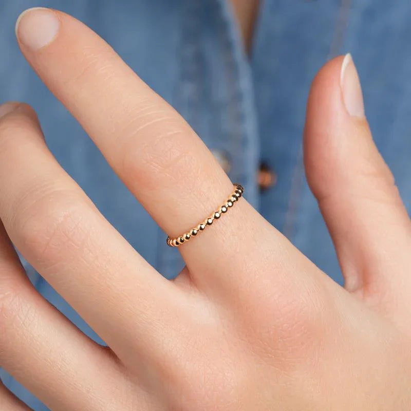 Anillo de Bolas – Chapado en Oro | Azuline ver 2