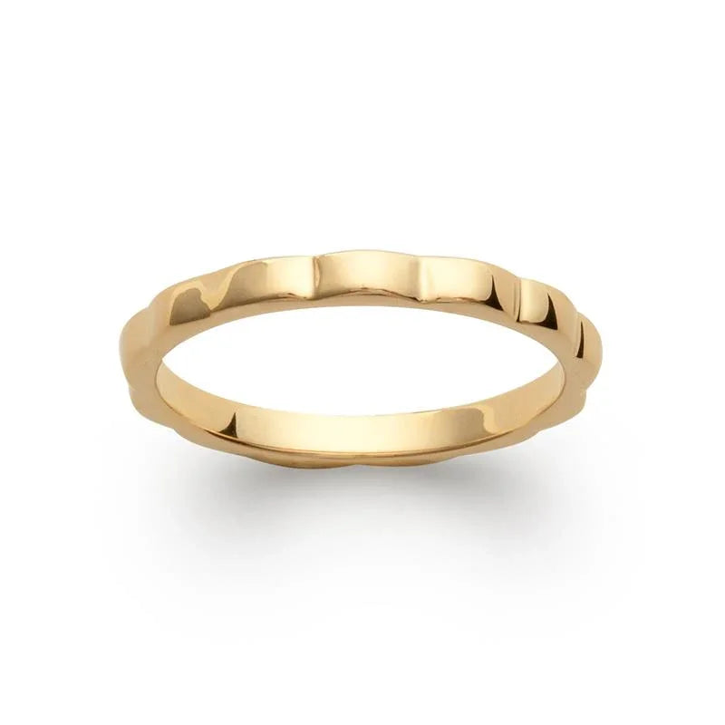 Golvende ring – verguld | Azulin-weergave 3