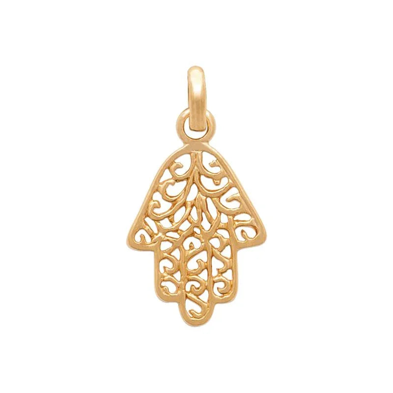 Hamsa kézi medál – aranyozott | Azulin