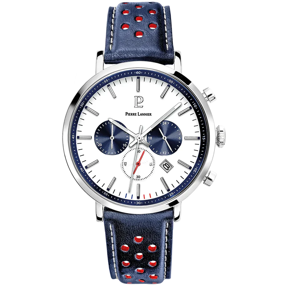 Barone - Pelle argentata - Orologio - Pierre Lannier