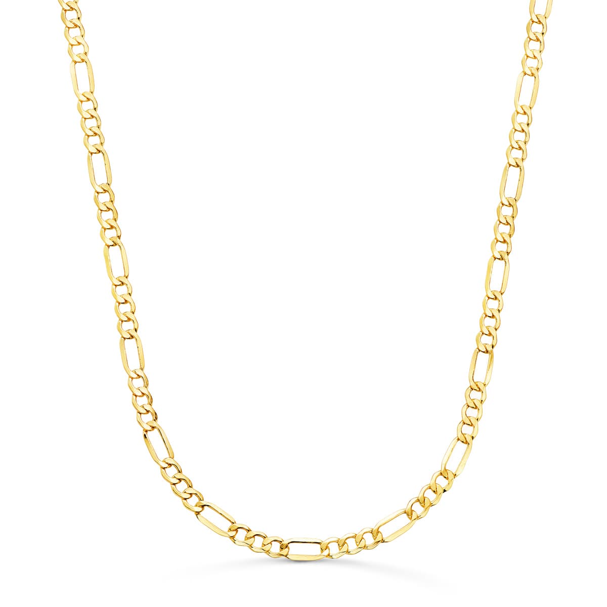 18K Yellow Gold Figaro Chain Width: 3.5MM Length: 50CM Lobagon Clasp