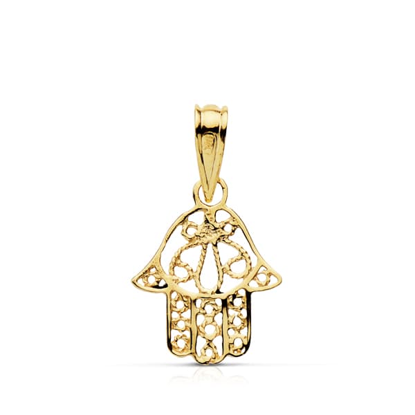 Pendentif Main de Fatima Or Jaune 18K 14X11 mm
