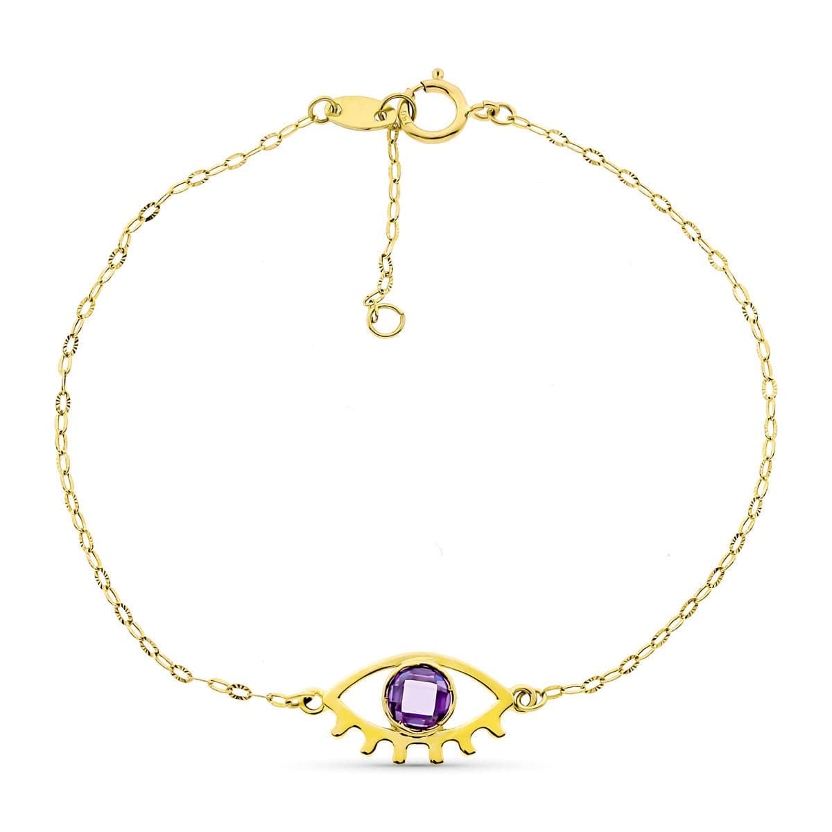 18K イエロー ゴールド イビル アイ ブレスレット