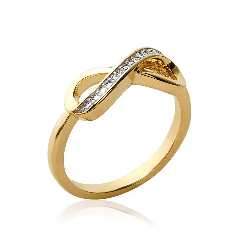 Anello infinito placcato in oro / | Azuline