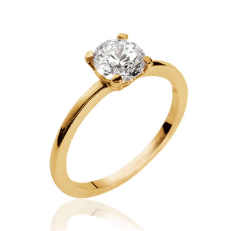 Solitaire Ring – Gold Plated | Azuline