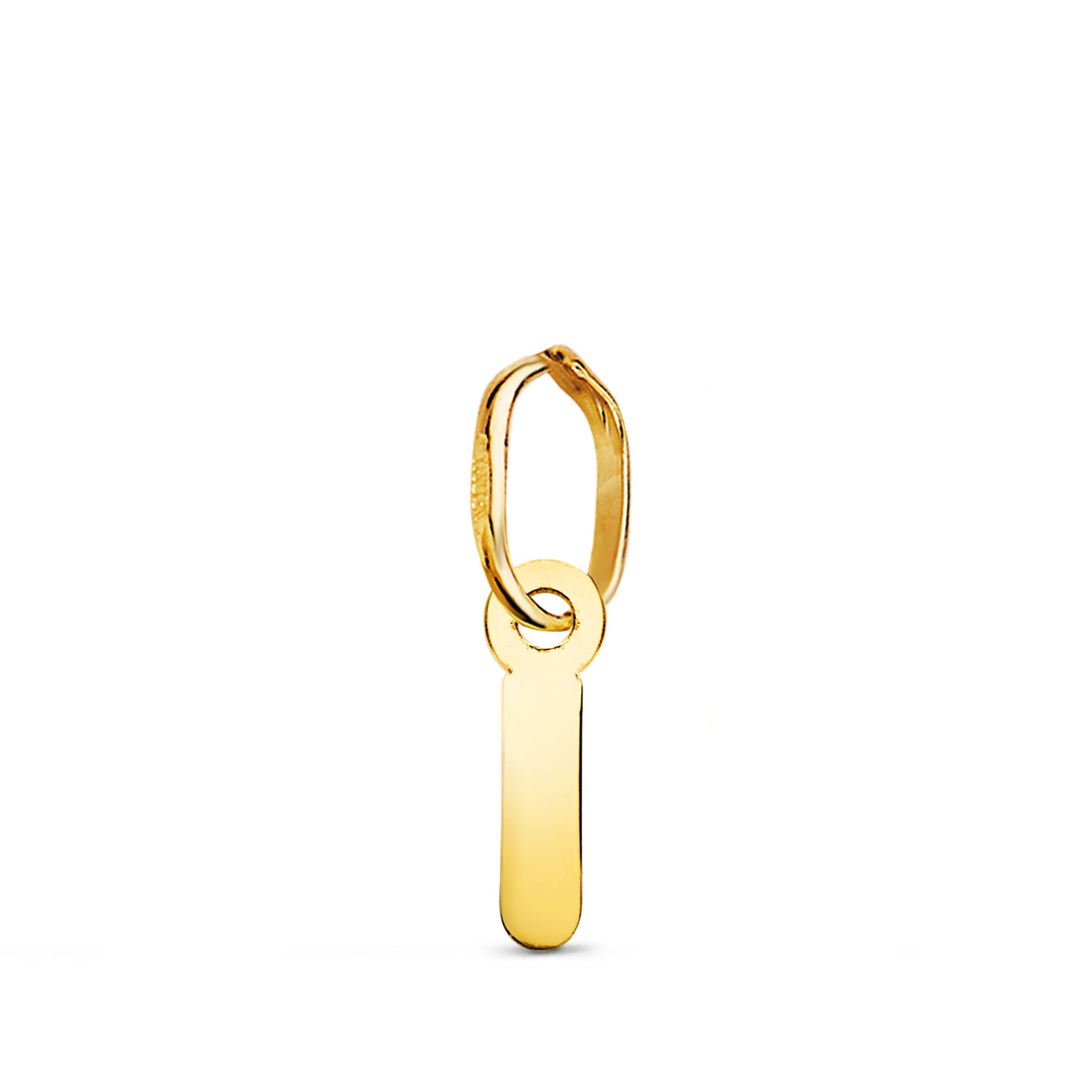 Pendentif Or Jaune 18K Initial "i" Pulie 85 X 2 mm