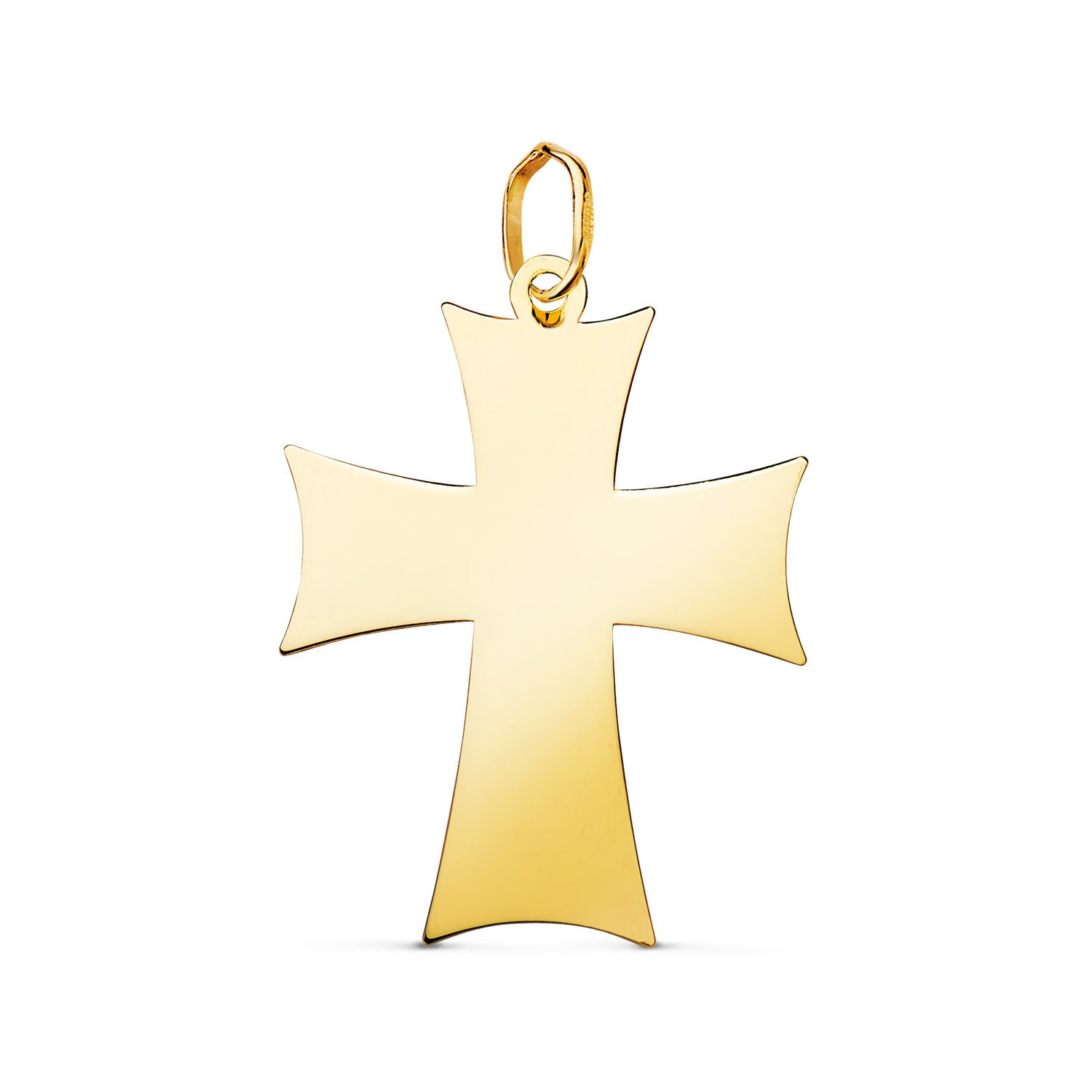 Pendentif Croix en Or Jaune 18 Carats de Lordre Teutonique en Mesure de Luminosité : 26,5 X 20 mm