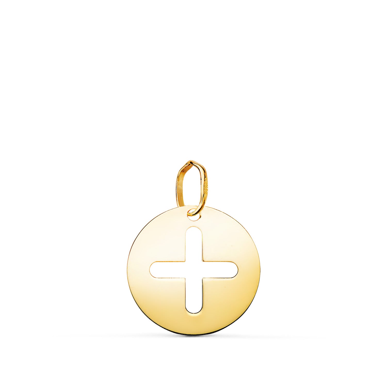 Pendentif Croix de la Vie Éternelle 18K en Mesure de Luminosité : 14 mm