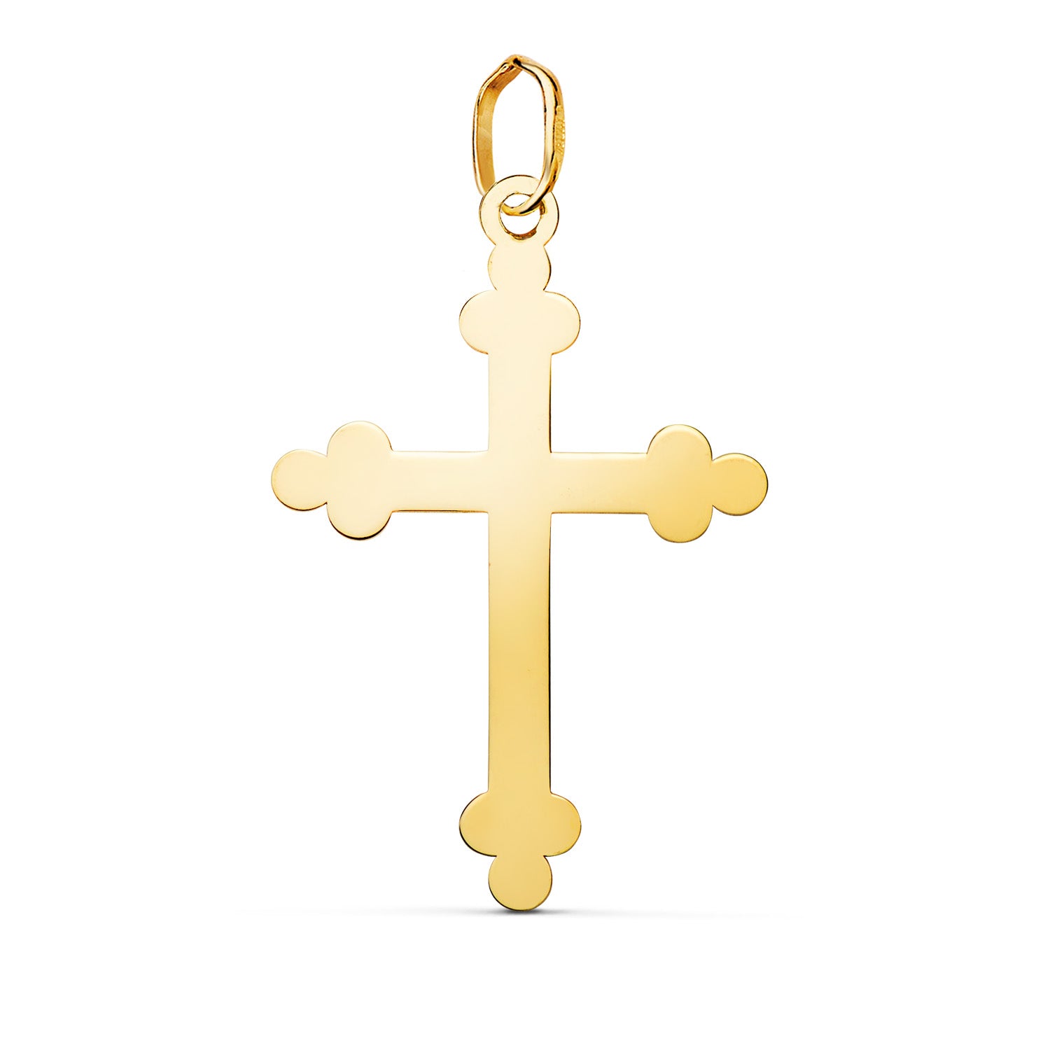 Trinity Cross vedhæng i 18 karat gul guld i lysstyrke Mål: 27 x 18 mm