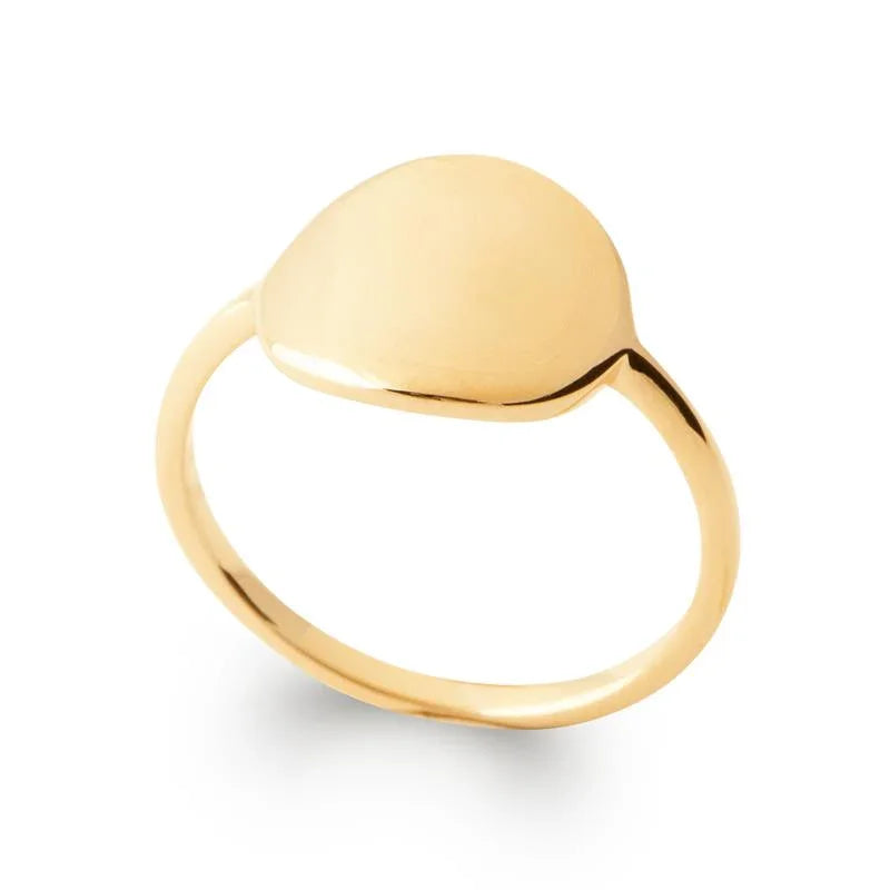 Ovale ring – verguld | Azulin