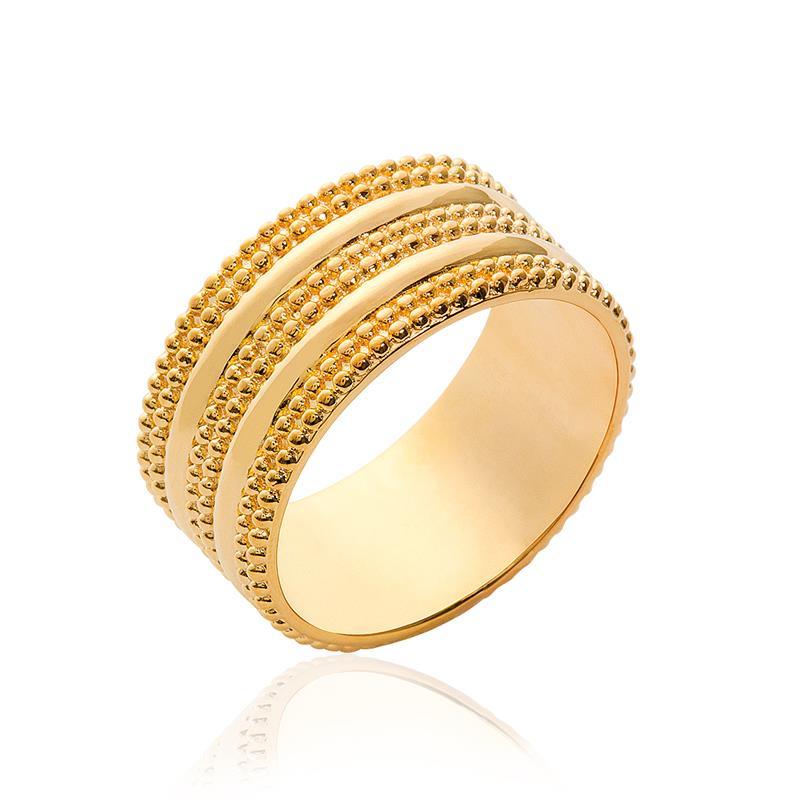 Anello grande placcato in oro / | Azuline