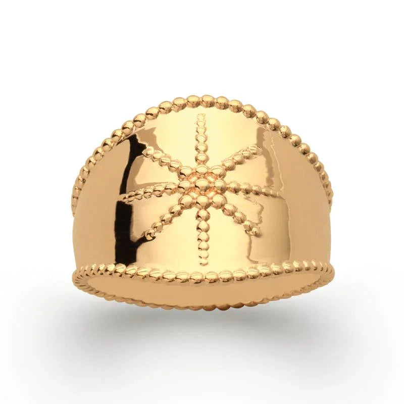 Anillo Estrella Chapado en Oro / | Azuline ver 3