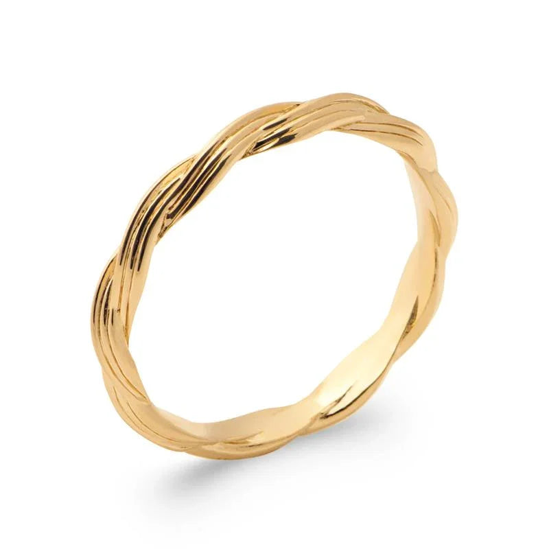 Anello dell'Alleanza ritorto placcato in oro / | Azuline