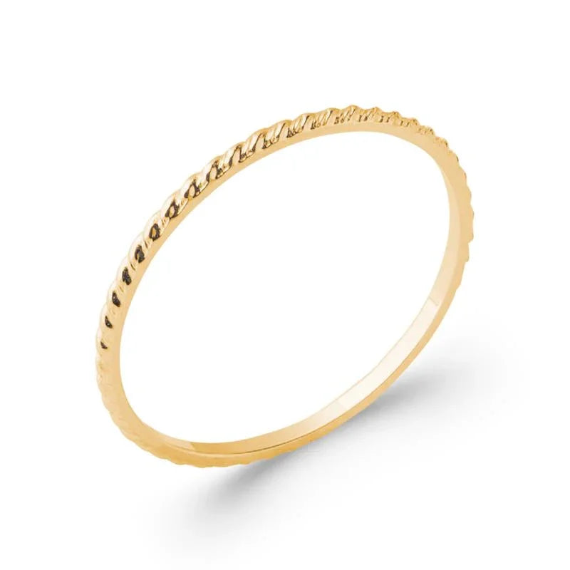 Twisted Ring – Επίχρυσο | Azulin