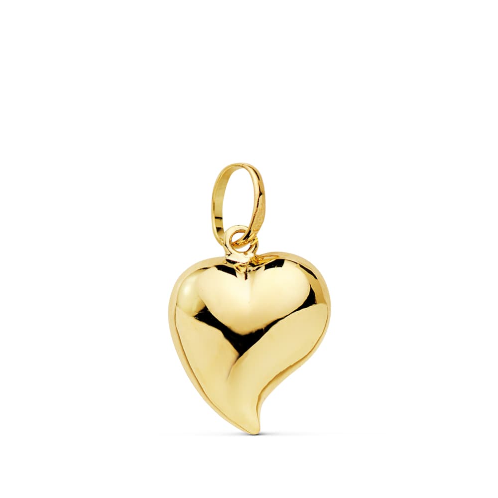 18K gouden harthanger. 9X7mm
