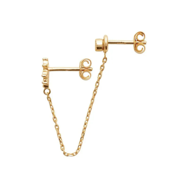 Kette – vergoldet – Einzelohrring, Ansicht 2