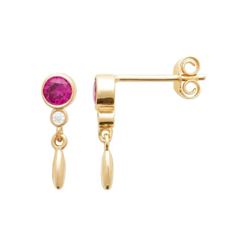 Charm - Earrings - Gold Plated view 3