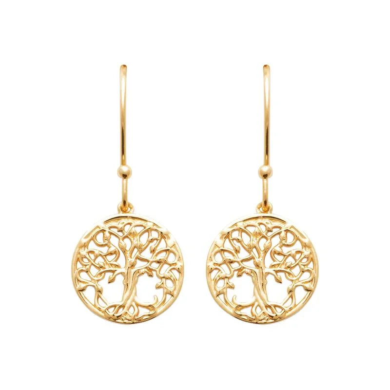 Tree of Life - Earrings - Gold Plated