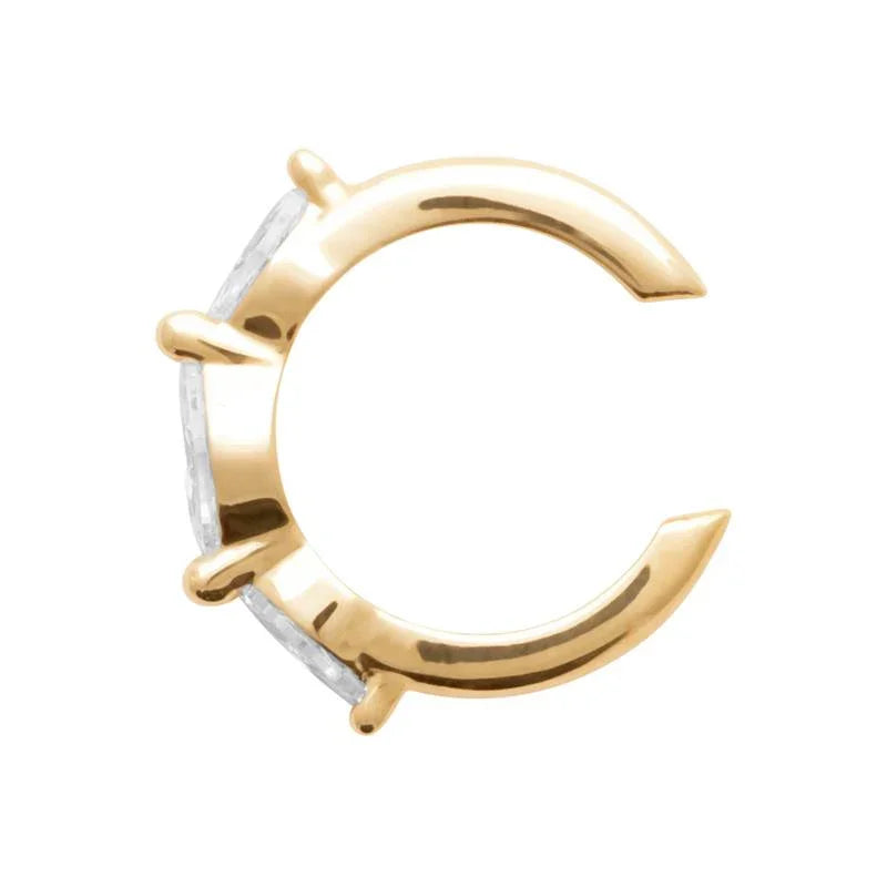 Ear Ring - Gold Plated - Single earring view 2