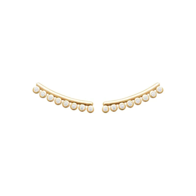 Contours - Gold Plated - Earrings
