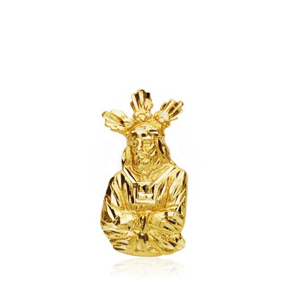 Captive Christ Silhouette i 18K gul guld 19X9 mm
