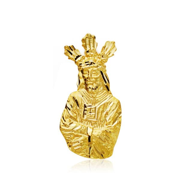 Captive Christ Silhouette i 9K gult gull 27X13 mm