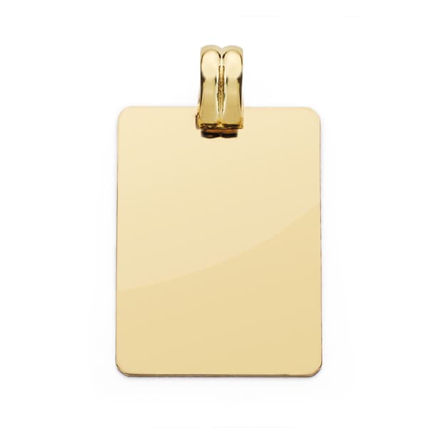 Piastra in Oro Giallo 18K 28X20 mm